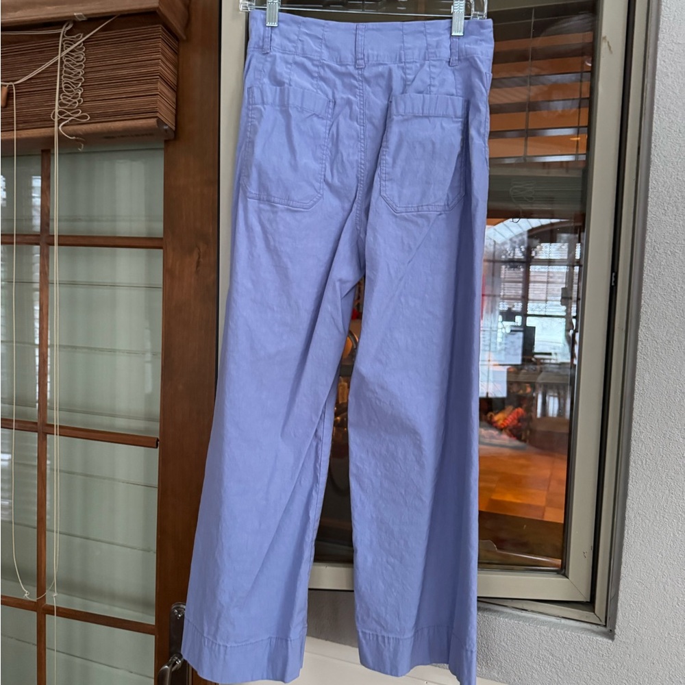 Maeve Lavender Buttoned Ankle Pants - Picture 3 of 4